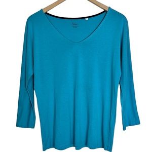 Boden Classic Basic Solid Top Size 2 Blue